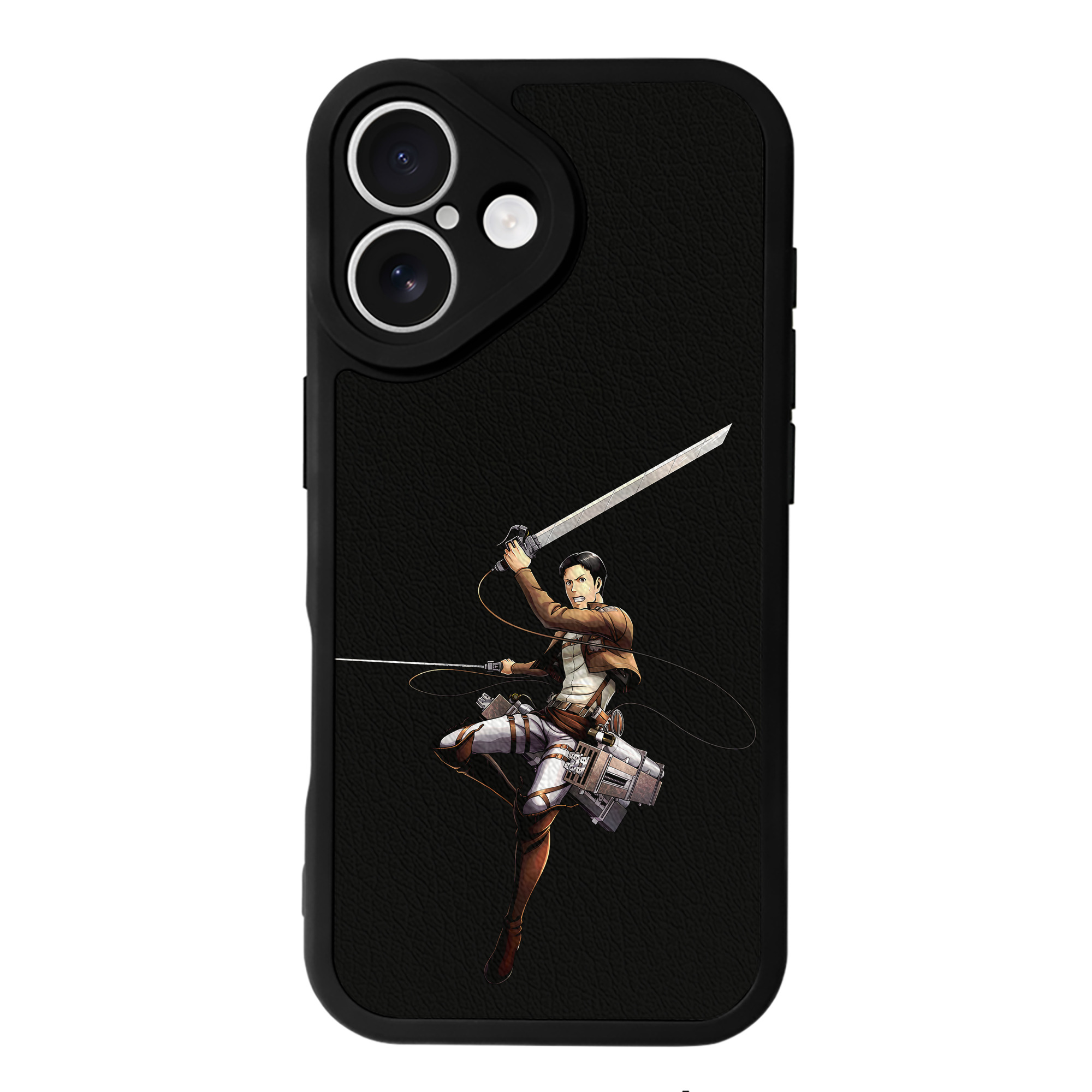 （画像用） 進撃の巨人 Attack on Titan 【iPhone 16シリーズ対応】シリコンスマホケース（レザー調） 材質：シリコン